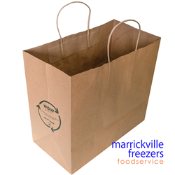 Bag Paper Jumbo Brown Twist Handle 150 War on Waste