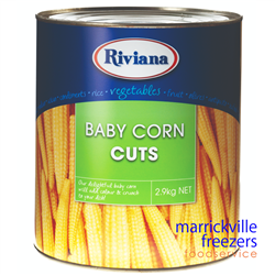 Corn Baby Cut 2.9kg Riviana