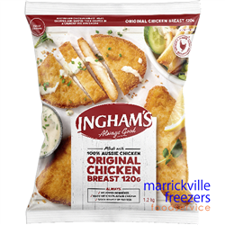 Chicken Breast fillet crumbed 40X120gr INGHAM 4.8KG