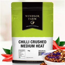 Chillies Crushed Mild 1kg Windsor Farm