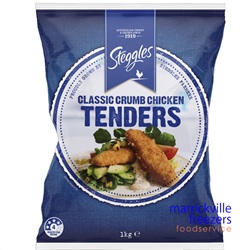 Chicken Tenders Classic Crumbed 6x1kg Steggles