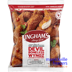 Chicken Devil BONELESS Wyngz 5kg INGHAM