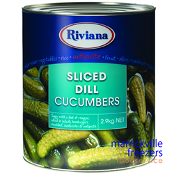 Cucumbers Dill Sliced 2.9kg Riviana