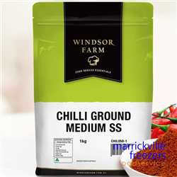 Chilli Ground Medium Heat 1KG Winsdor Farm