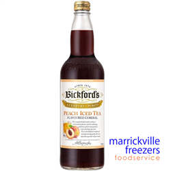 Cordial Peach Iced Tea 12x750ml Bickfords