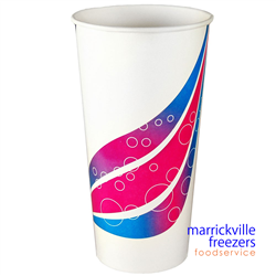 Cups Paper Milkshake SWIRL 24oz 25/sleeve
