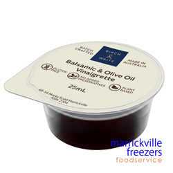 Dressing Balsamic & Olive Oil Vinaigrette Portions 25mlx210 Birch & Waite2.5lt Birch & Waite