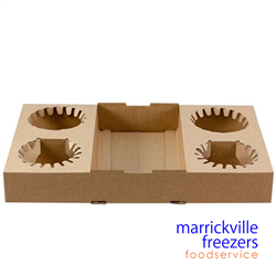 Holder 4 Cup Tray Cardboard 100