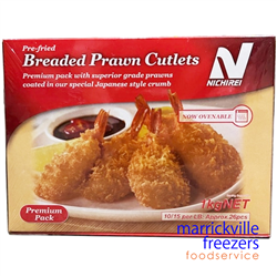 Prawn Cutlet Crumbed 10/15 1kg Nichirei