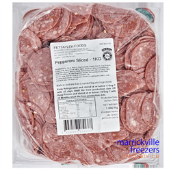 Pepperoni Sliced 1kg Fettayleh