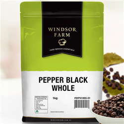 Pepper Black Whole 1KG Windsor Farm