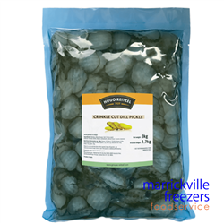 Pickle Dill Crinkle Cut 2.4kg Pouch HUGO