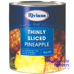 Pineapple Thinly Sliced Riviana 3kg