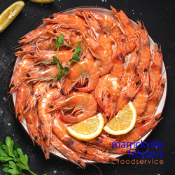 Prawns Whole Cooked Vannamei 10-15 5kg Ocean Queen