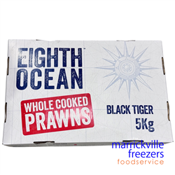 Prawns Whole Cooked BT U10 Viet 5kg Eighth Ocean