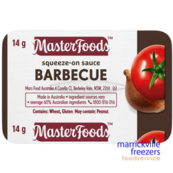 Sauce Barbeque Portion Control Squeeze On 100X14gm MasterFoods