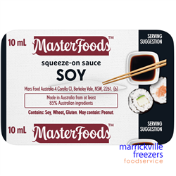 Sauce Soy Portion Control Squeeze On 100X10ml MasterFoods