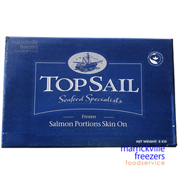 Salmon Portions Skin On 200gr 5kg Top Sail