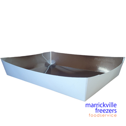 Tray Boat Sliver Foil Lined LARGE 500
