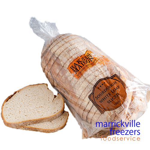 Bread Sourdough White Loaf Sliced 8x1.2kg Bakers Maison