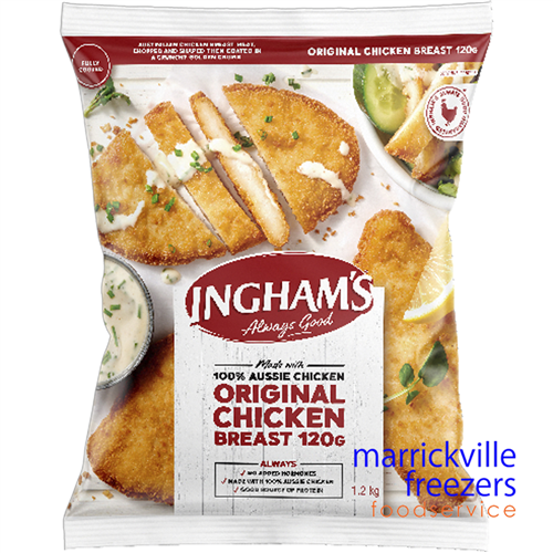 Chicken Breast fillet crumbed 40X120gr INGHAM 4.8KG