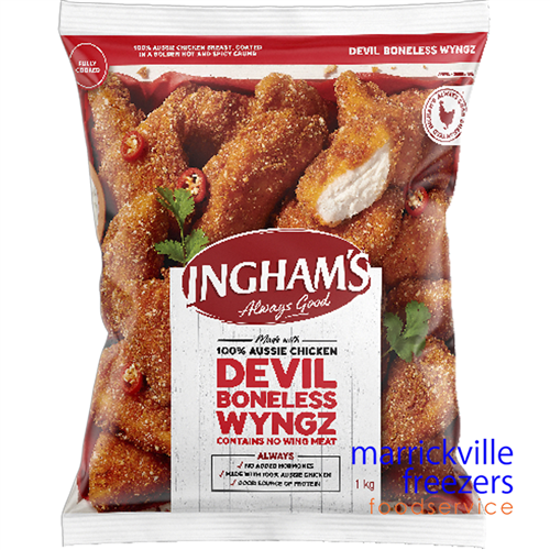 Chicken Devil BONELESS Wyngz 5kg INGHAM