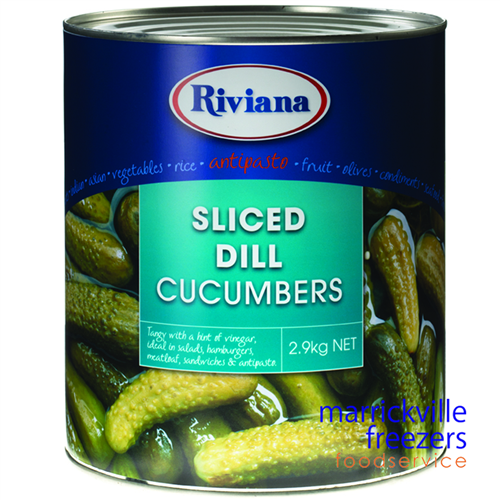Cucumbers Dill Sliced 2.9kg Riviana