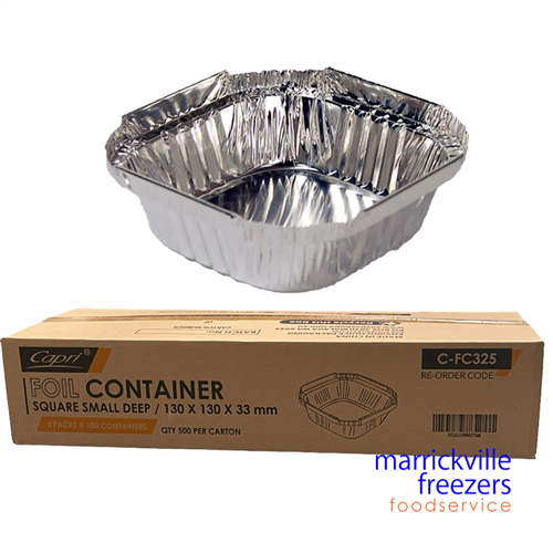 Container Foil Square Sweet Deep Dish 500x310ml CAPRI