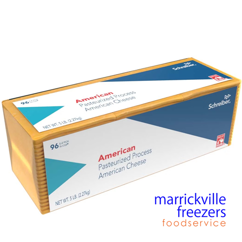 Cheese Hi Melt Burger Slice (96) 2.26kg REAL SCHREIBER
