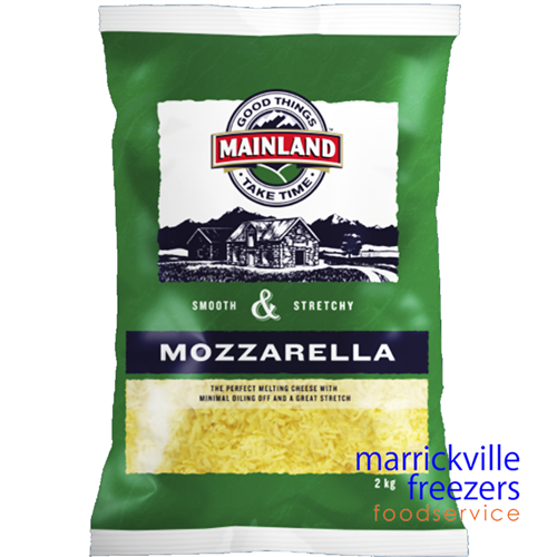 Cheese Mozzarella Shredded Mainland 2kg