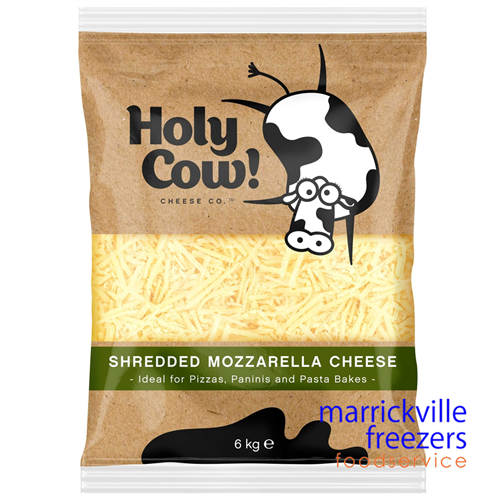 Cheese Mozzarella Shredded 6kg HOLY COW