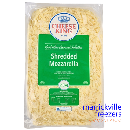 Cheese Mozzarella Shredded Cheese King 2kg