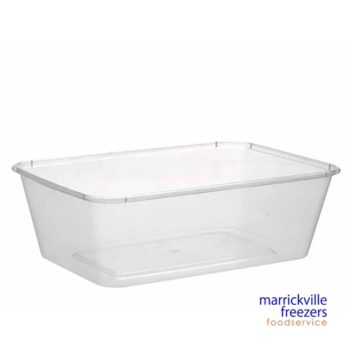 CONTAINER PLASTIC RECT 750ML  50