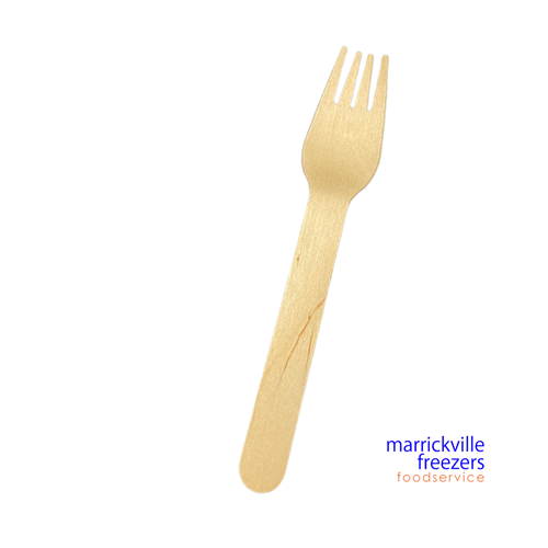 Fork Cutley Wooden 100pc 160mm Enviro Choice