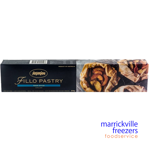Pastry Fillo Antoniou CHILLED Thick 12x375gm Antoniou