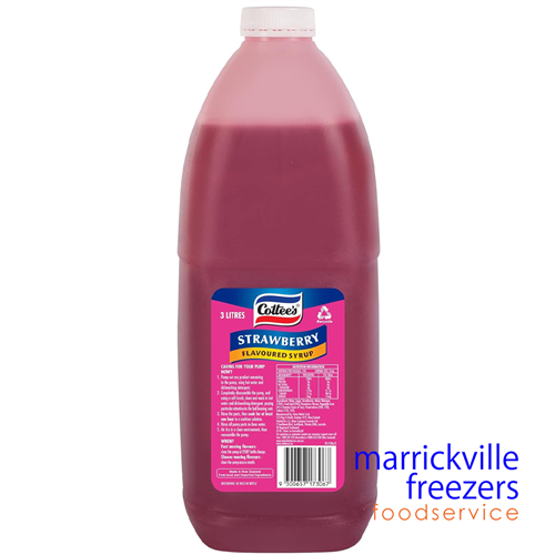 Flavour Strawberry Topping 3lt COTTEES
