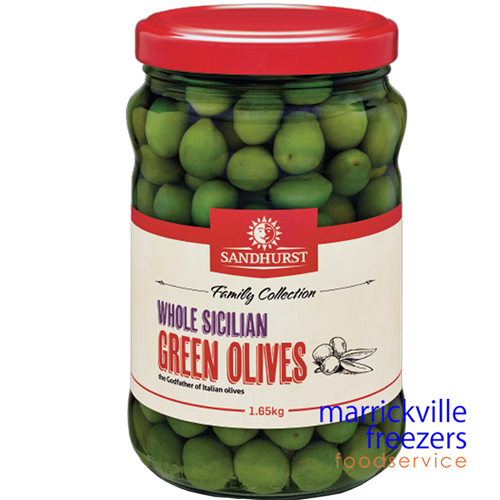 Green Olives SICILIAN Whole 1.65kg Sandhurst