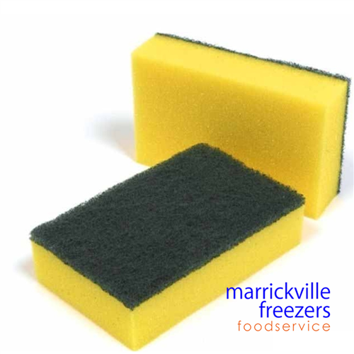 Sponge Heavy Duty Green and Yellow 10pack