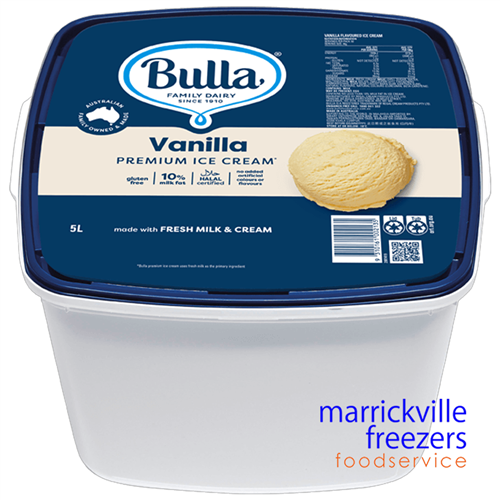Ice Cream Vanilla Bulla 5lt