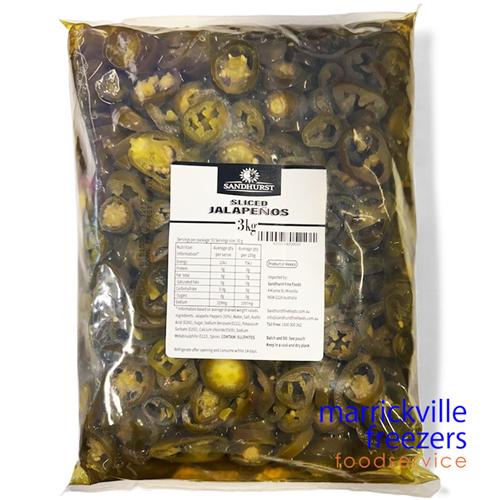 Jalapeno Sliced 3kg SANDHURST