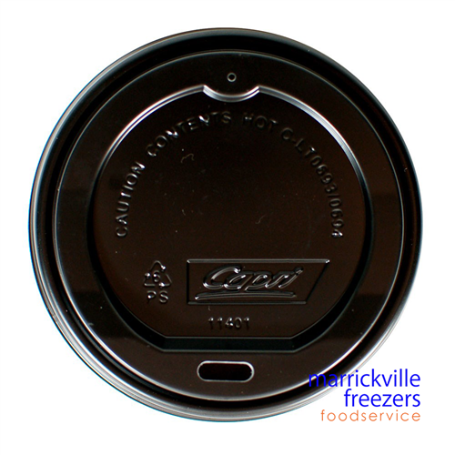 Lids Plastic To Suit Coffee Cup 12oz White 1000 CAPRI