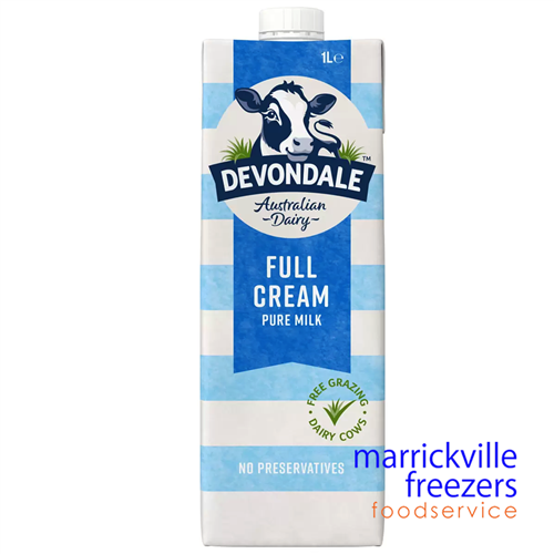 Milk Full Cream UHT 10x1lt DEVONDALE