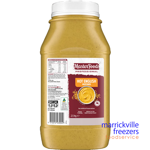 Mustard Hot English 2.5kg Masterfoods
