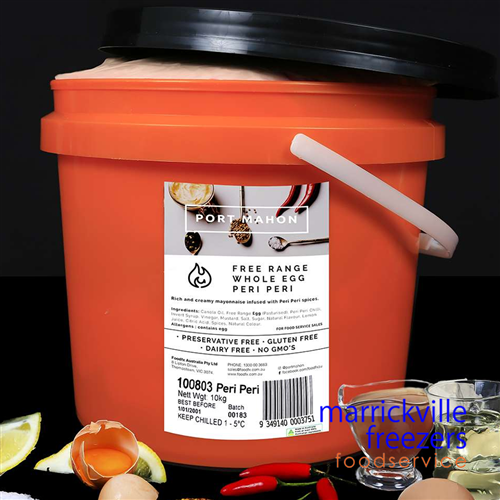 Mayonnaise Peri Peri Free Range 10kg Port Mahon