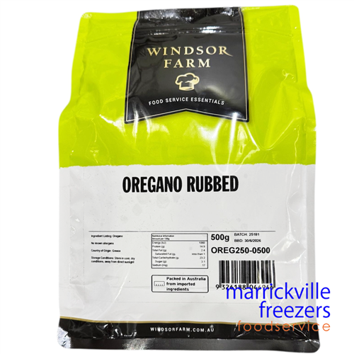 Oregano Pure Greek Rubbed 500gr Windsor Farm