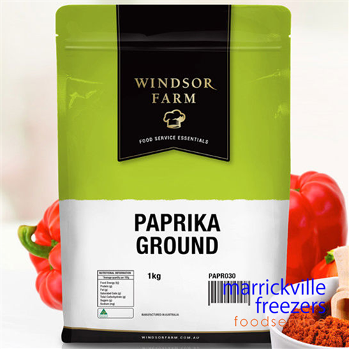Paprika Sweet Ground Spanish 100Asta 1kg Windsor Farm