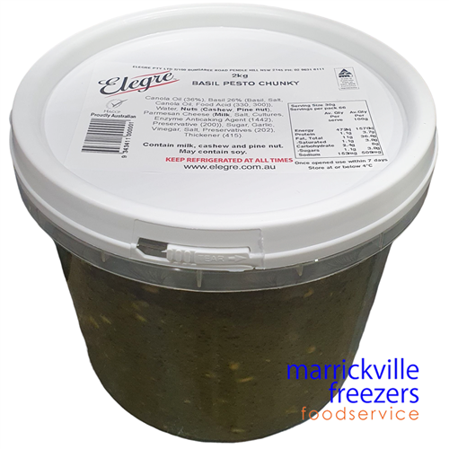 Pesto Basil Chunky 2kg Elegre