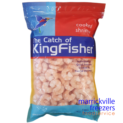 Prawns Peeled & Cooked 60/90 Black Tiger 1kg KF