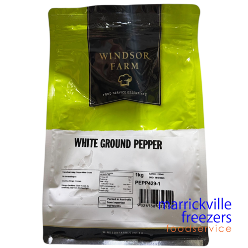Pepper WHITE Ground 1kg Windsor Farm