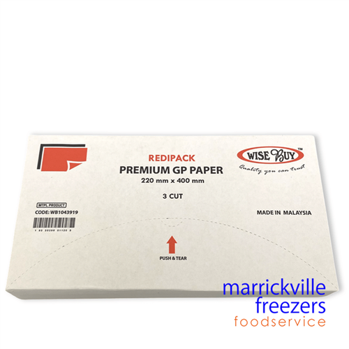Paper Grease Proof 3CUT 220mm x 400mm RediPack